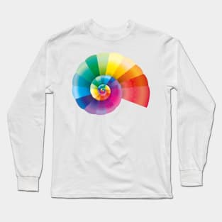 Rainbow Ammonite Long Sleeve T-Shirt